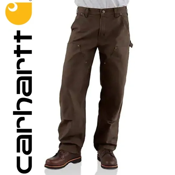 Carhartt Double-Front Duck Pants 30×30 灰 Men's Utility Double-Front Pant - Slim Fit - Rugged Flex